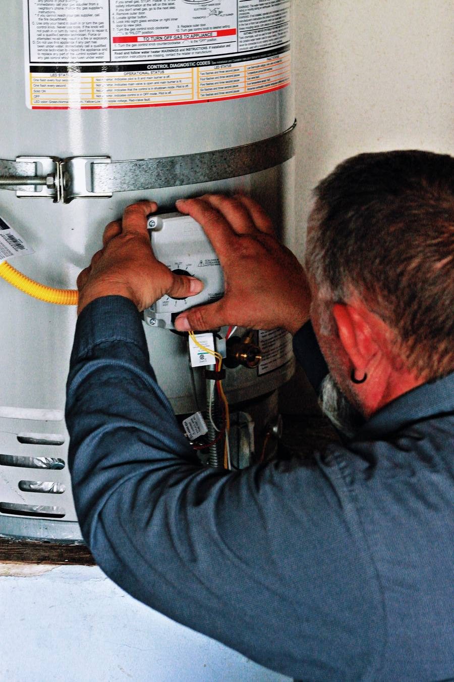 Water heater installation by Pomona Valley Plumbing technician